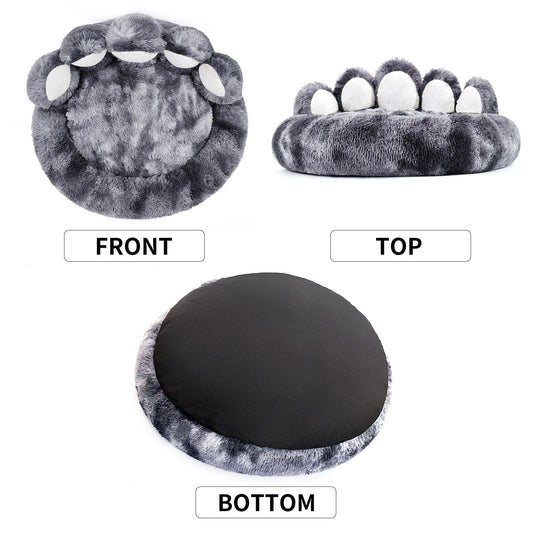 Plush Bear Paw Pet Bed - BrakFunny 